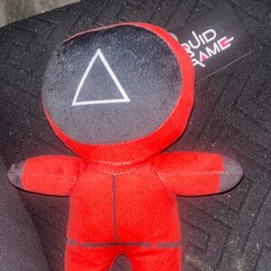 Red and Black Triangle Mask Plush Toy